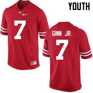 NCAA Ohio State Buckeyes Youth #7 Ted Ginn Jr. Red Nike Football College Jersey BEH1345ES
